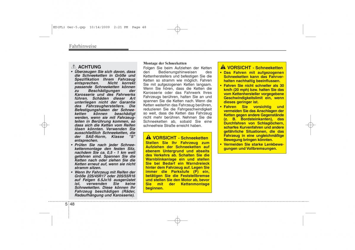 KIA Ceed I 1 Handbuch / page 280