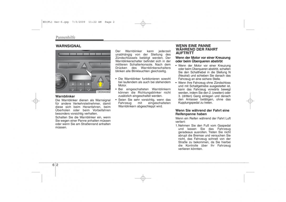 KIA Ceed I 1 Handbuch / page 296