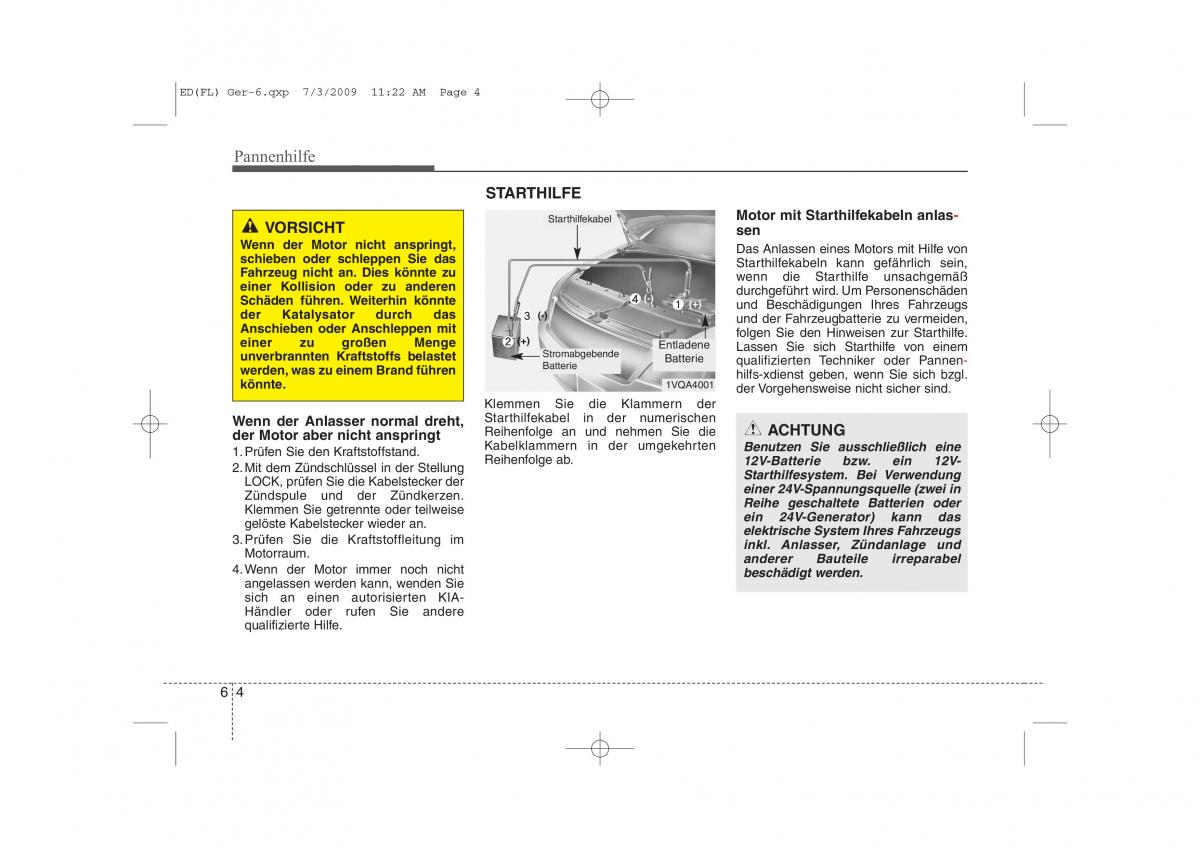 KIA Ceed I 1 Handbuch / page 298