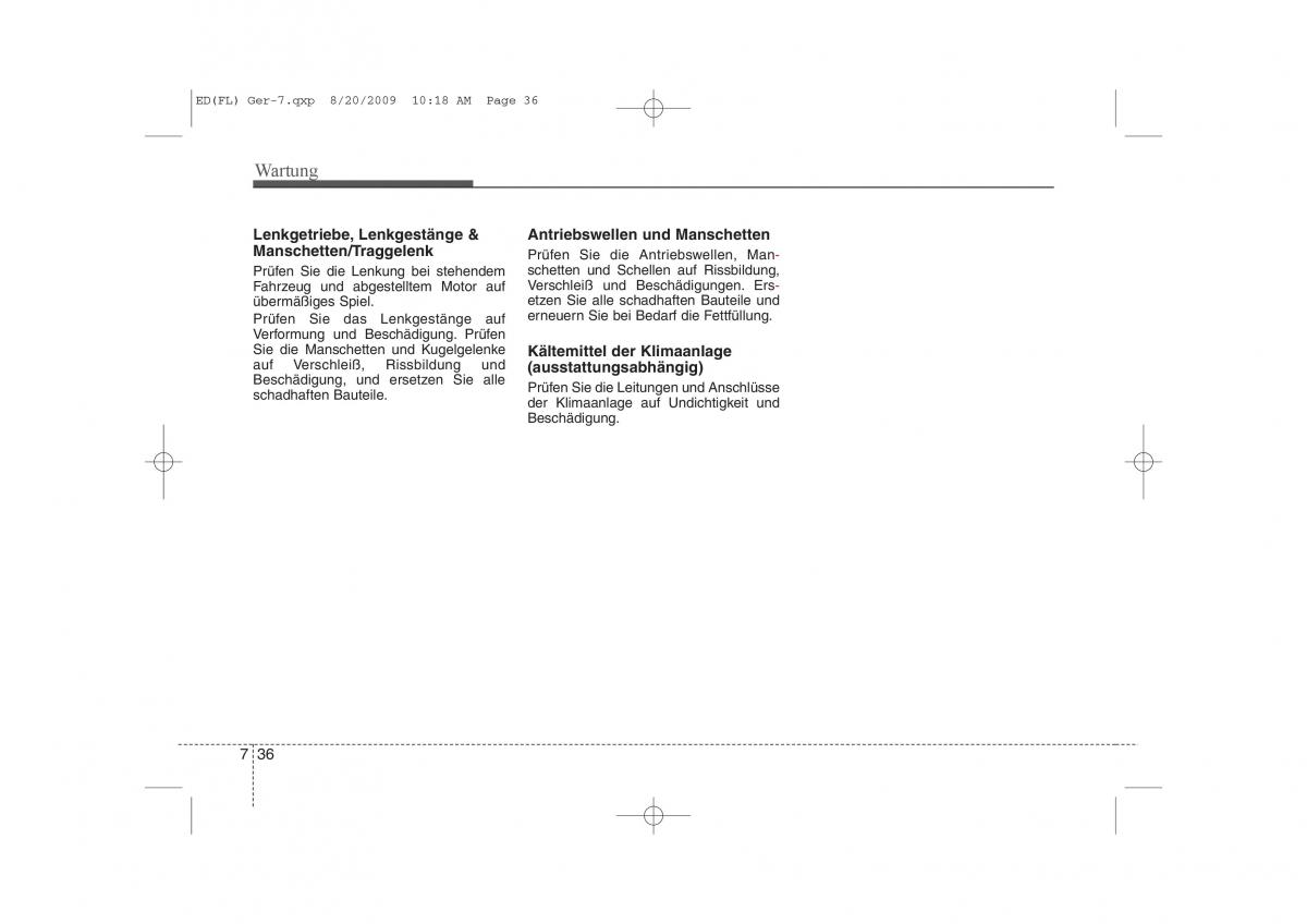 KIA Ceed I 1 Handbuch / page 357