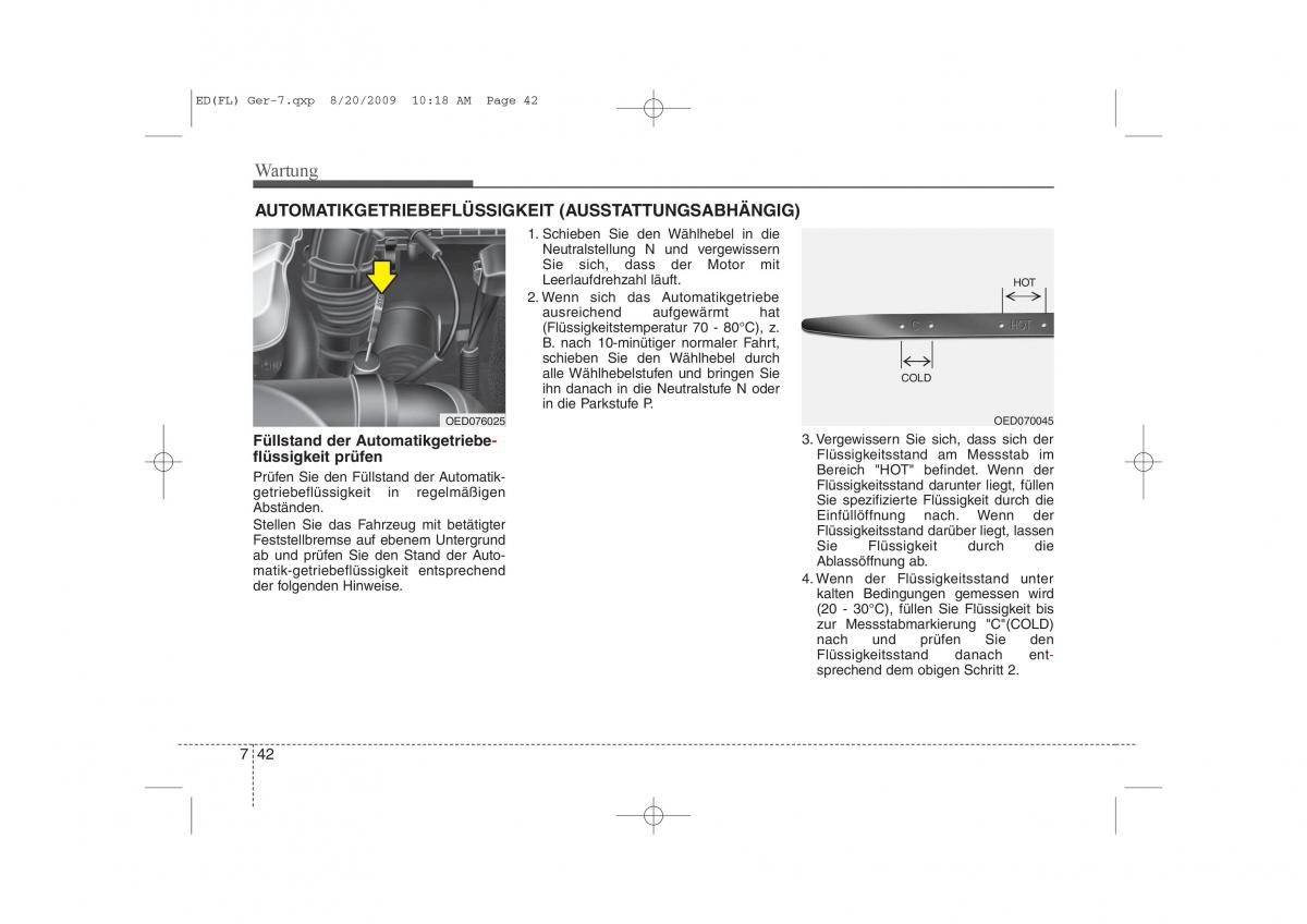 KIA Ceed I 1 Handbuch / page 363