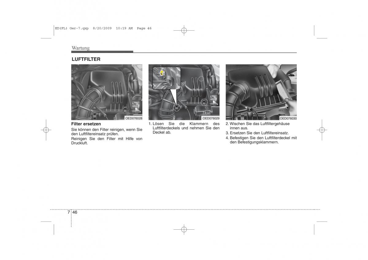 KIA Ceed I 1 Handbuch / page 367