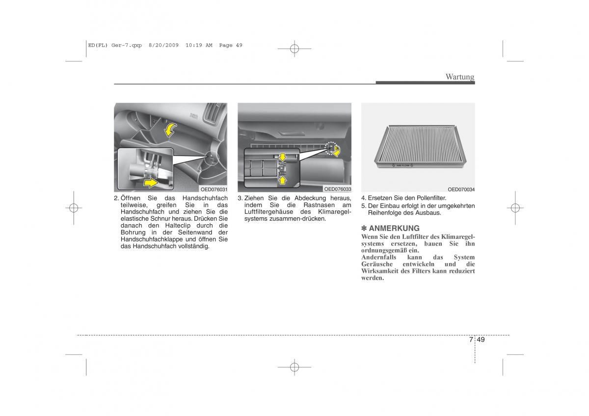 KIA Ceed I 1 Handbuch / page 370