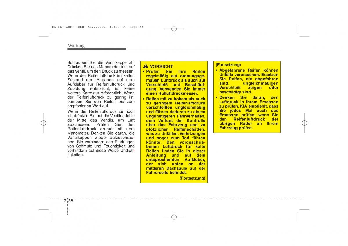 KIA Ceed I 1 Handbuch / page 379