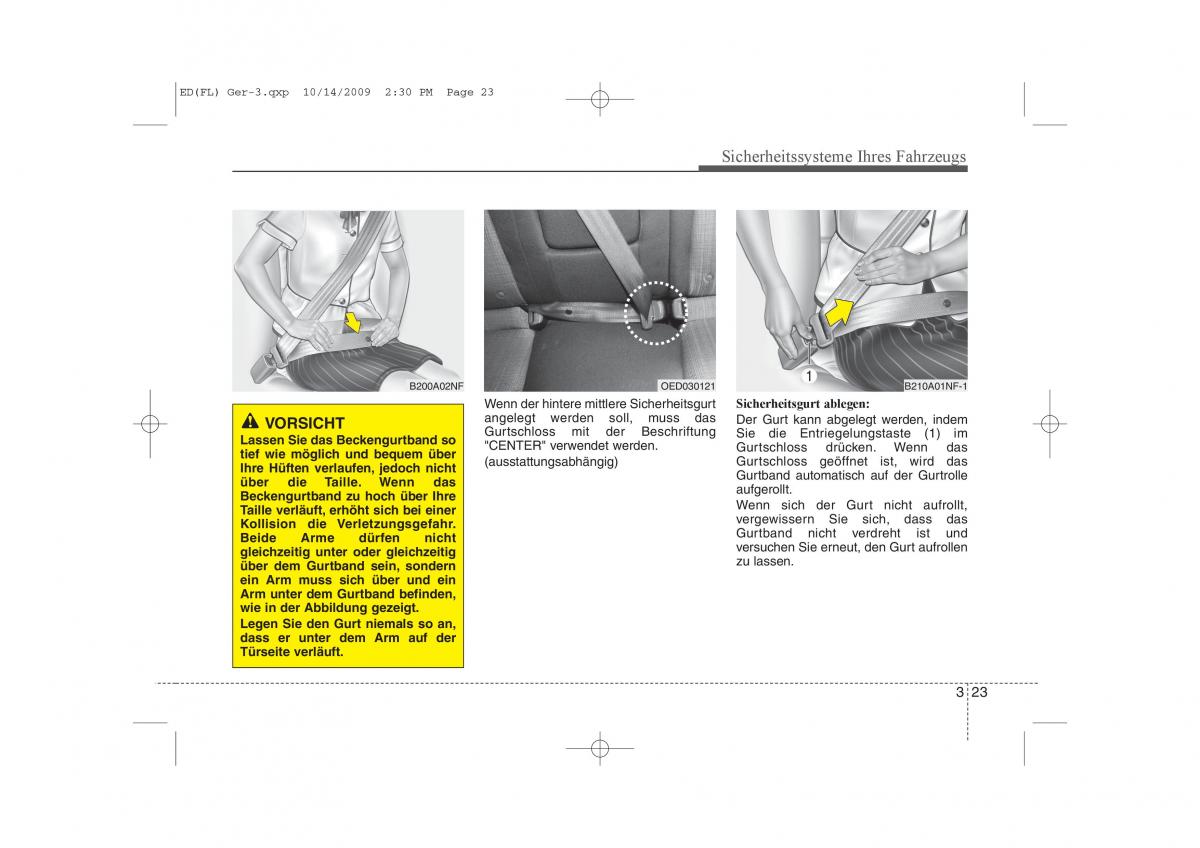 KIA Ceed I 1 Handbuch / page 38