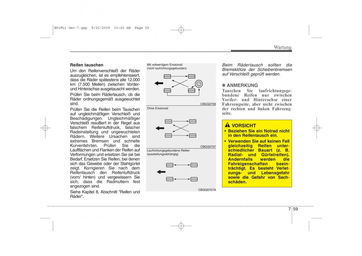 KIA Ceed I 1 Handbuch / page 380