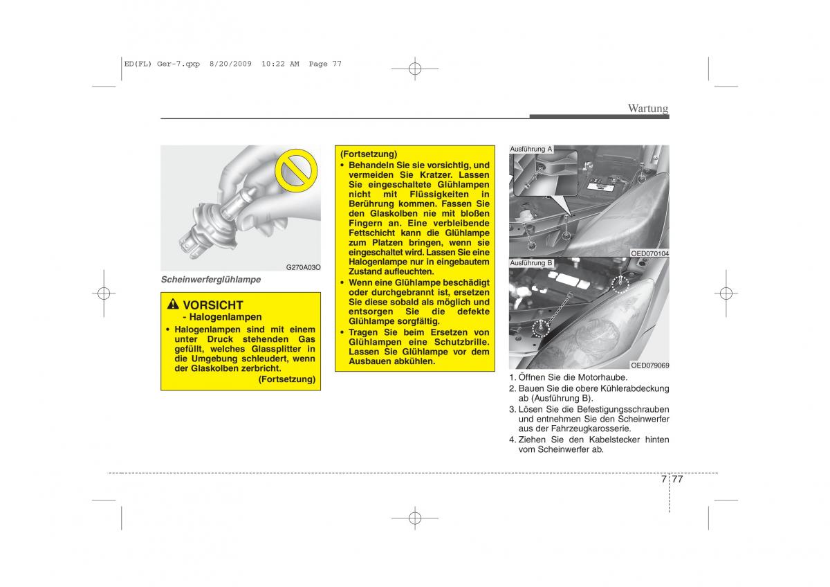 KIA Ceed I 1 Handbuch / page 398