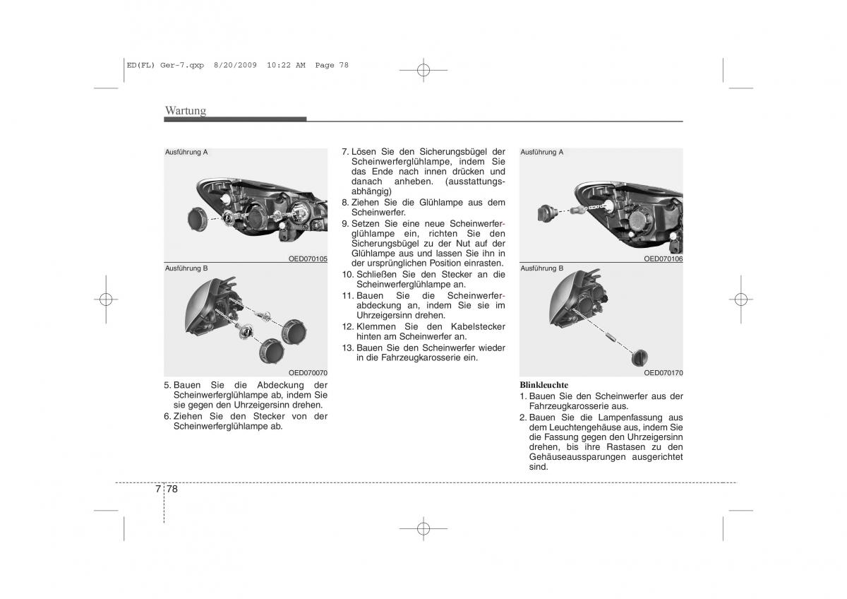 KIA Ceed I 1 Handbuch / page 399