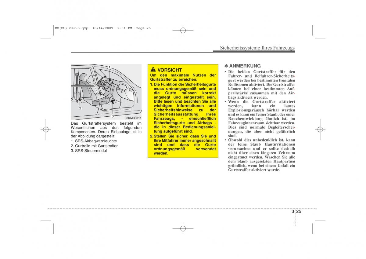 KIA Ceed I 1 Handbuch / page 40