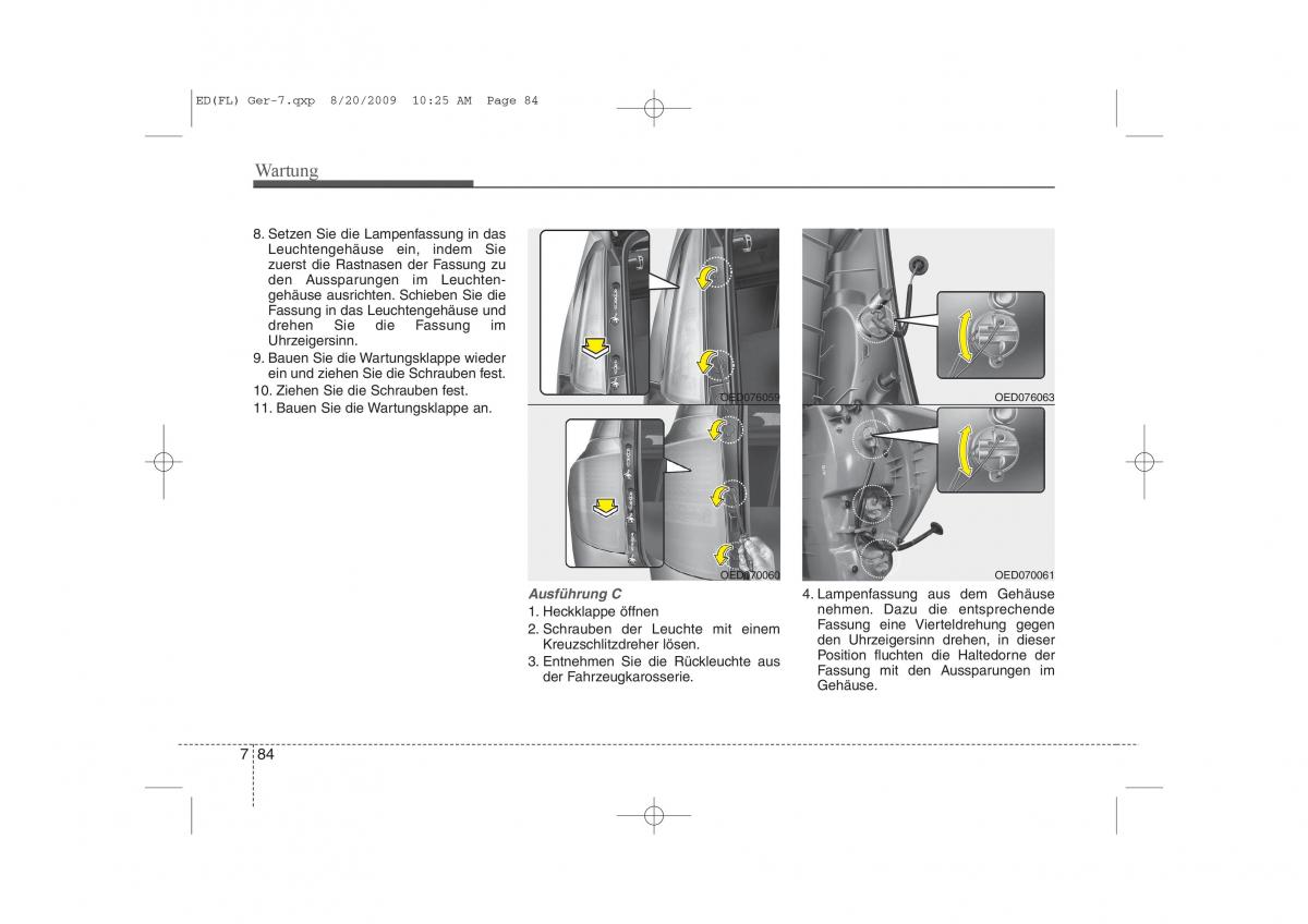 KIA Ceed I 1 Handbuch / page 405