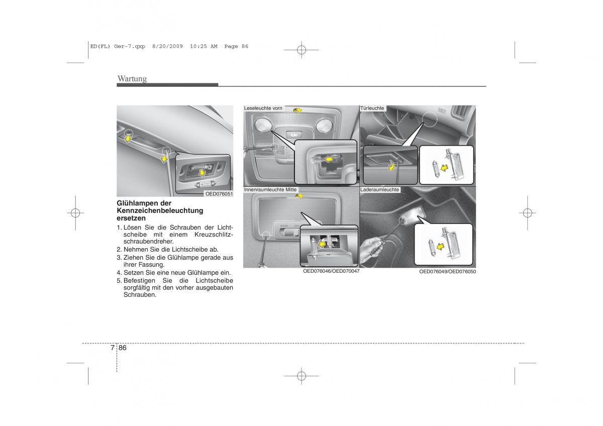 KIA Ceed I 1 Handbuch / page 407