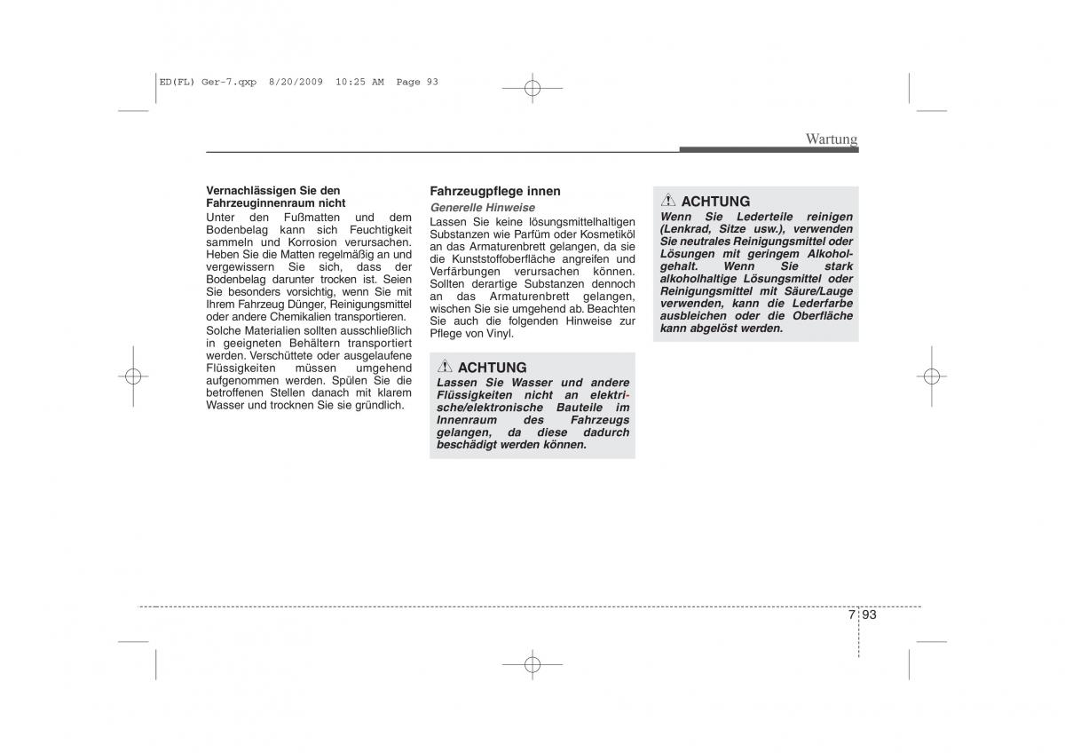 KIA Ceed I 1 Handbuch / page 414