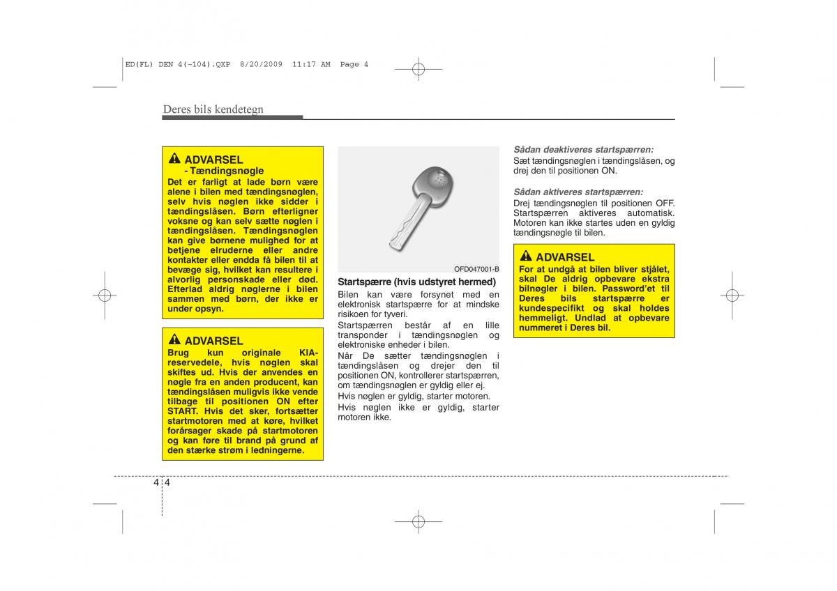 KIA Ceed I 1 Bilens instruktionsbog / page 75