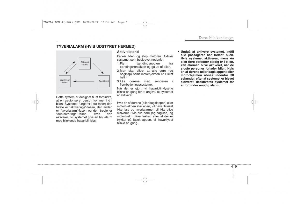 KIA Ceed I 1 Bilens instruktionsbog / page 80