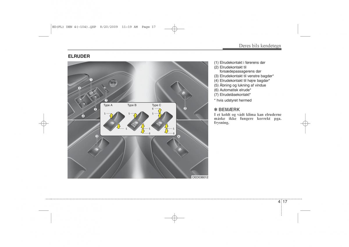 KIA Ceed I 1 Bilens instruktionsbog / page 88