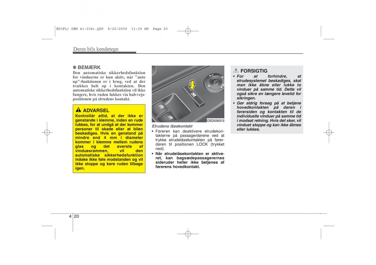 KIA Ceed I 1 Bilens instruktionsbog / page 91