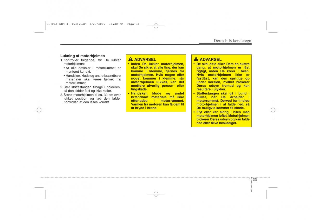 KIA Ceed I 1 Bilens instruktionsbog / page 94