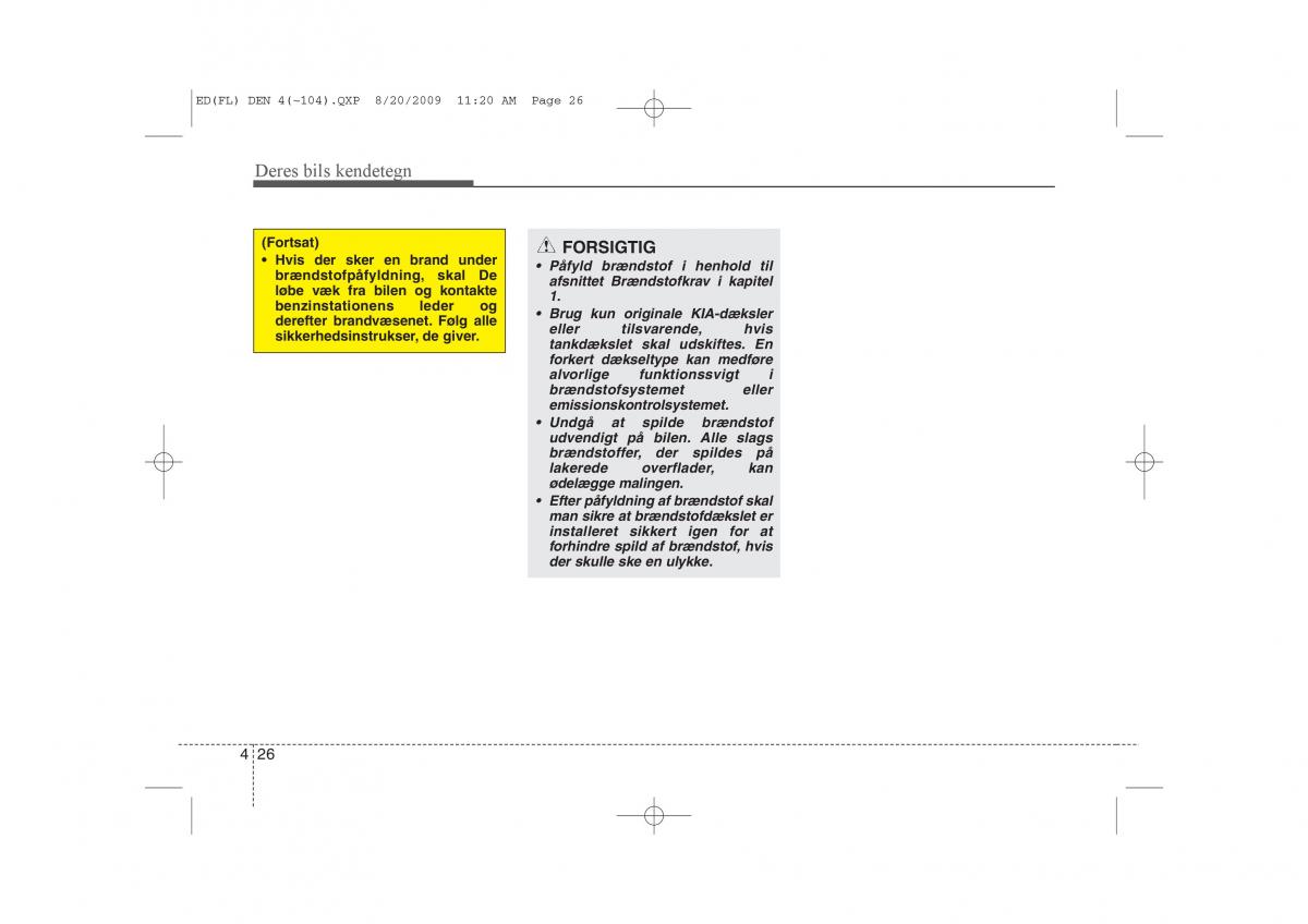 KIA Ceed I 1 Bilens instruktionsbog / page 97