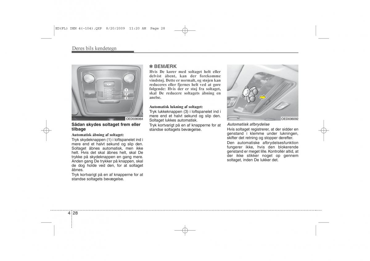 KIA Ceed I 1 Bilens instruktionsbog / page 99