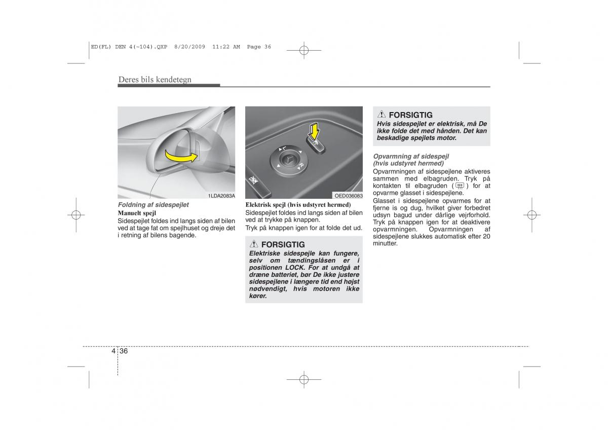 KIA Ceed I 1 Bilens instruktionsbog / page 107