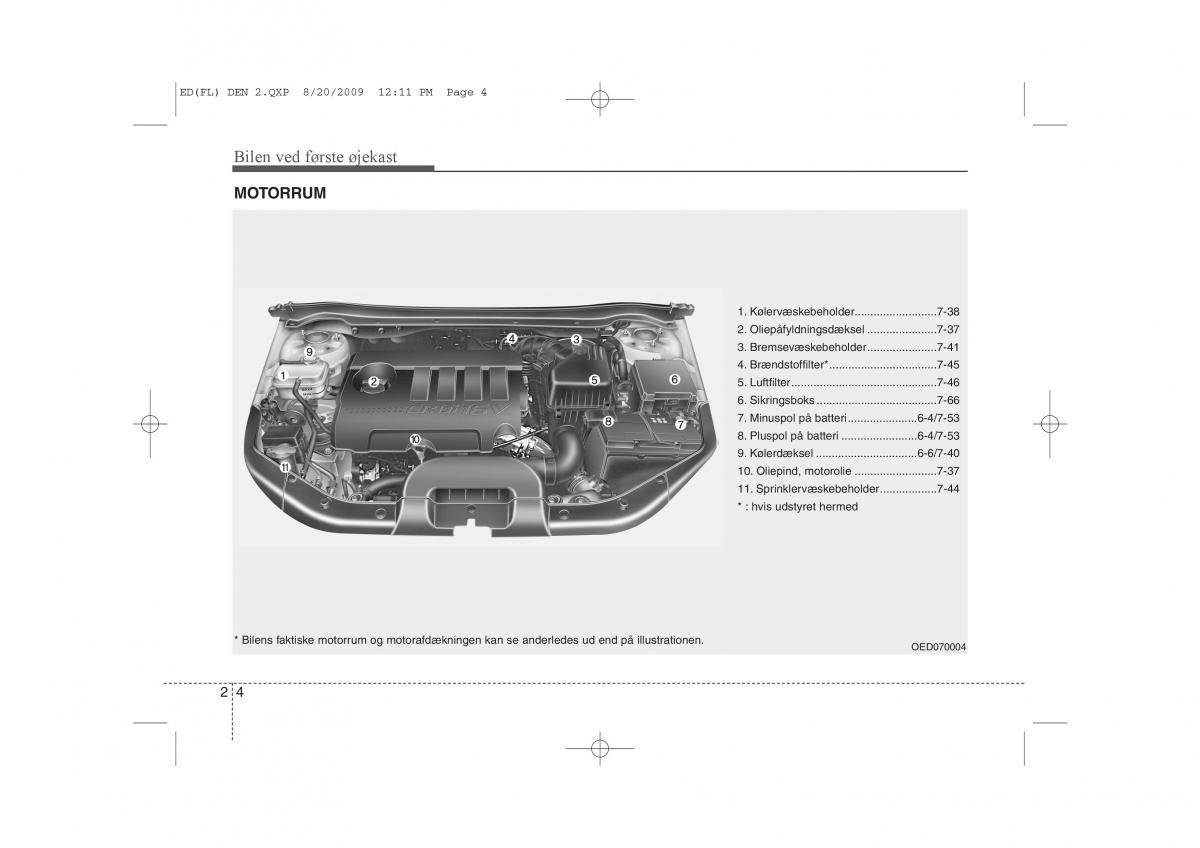 KIA Ceed I 1 Bilens instruktionsbog / page 13