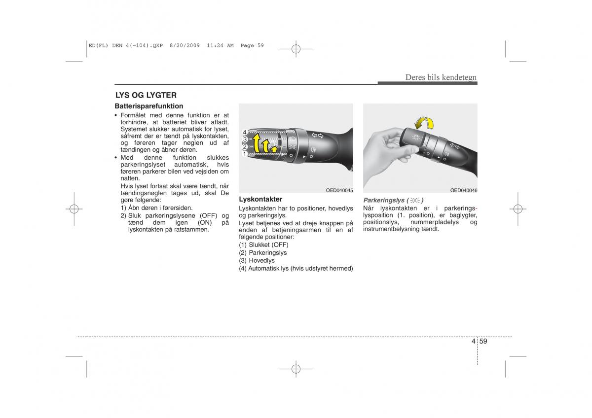 KIA Ceed I 1 Bilens instruktionsbog / page 130