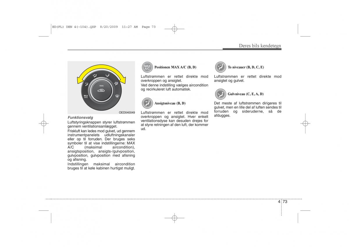 KIA Ceed I 1 Bilens instruktionsbog / page 144