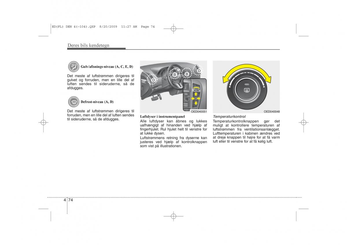 KIA Ceed I 1 Bilens instruktionsbog / page 145