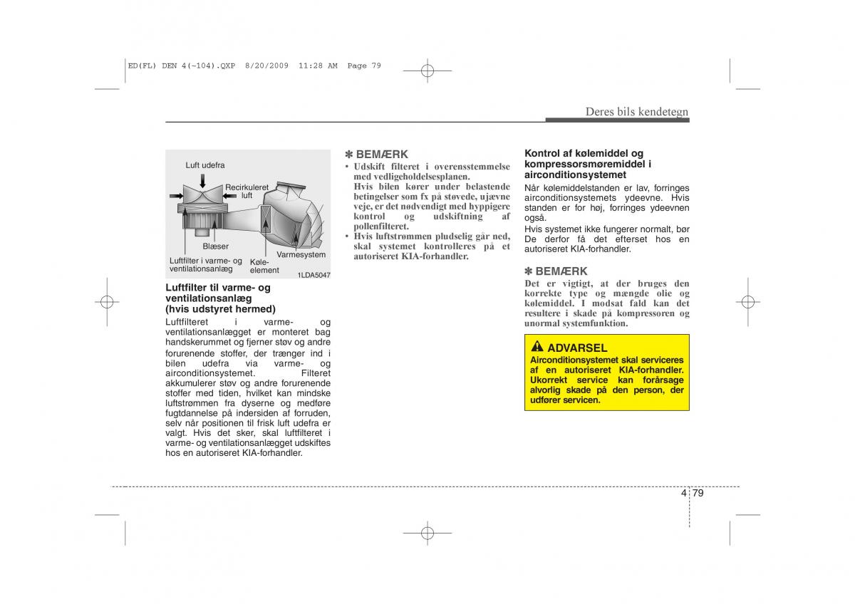 KIA Ceed I 1 Bilens instruktionsbog / page 150