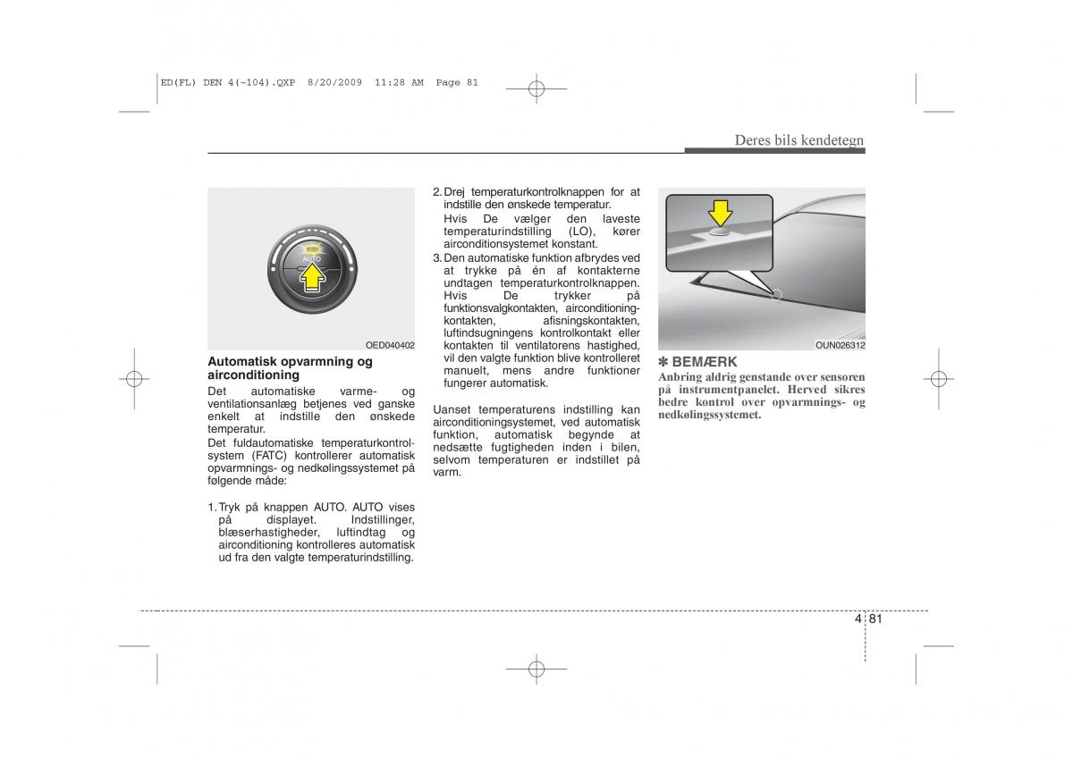 KIA Ceed I 1 Bilens instruktionsbog / page 152