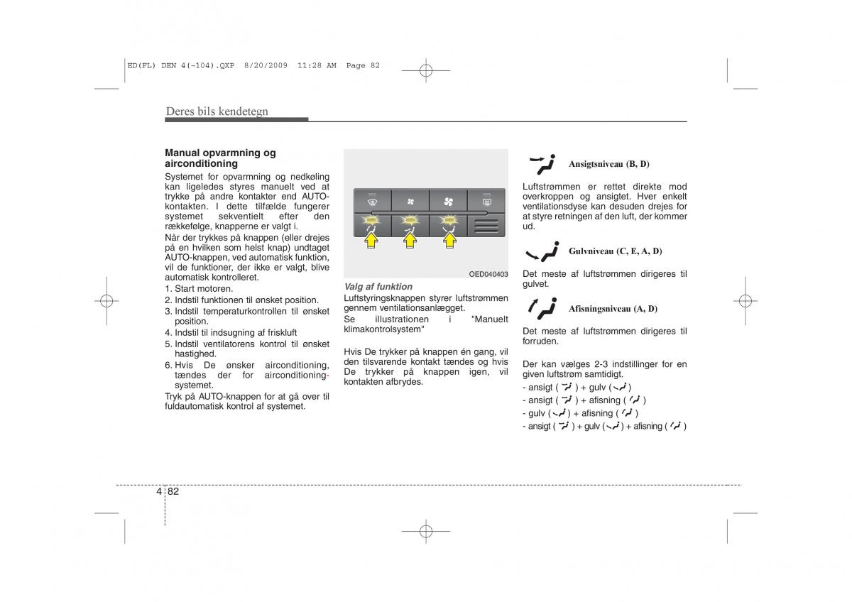 KIA Ceed I 1 Bilens instruktionsbog / page 153