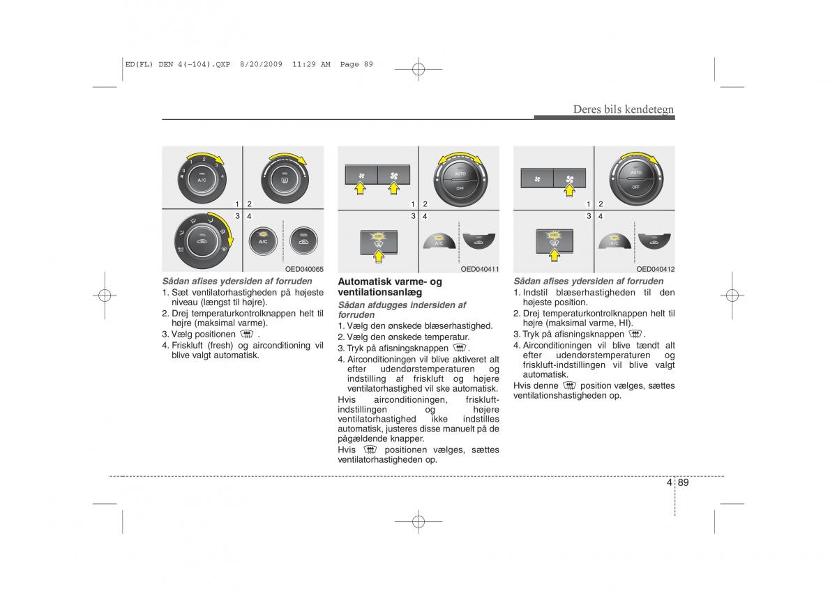 KIA Ceed I 1 Bilens instruktionsbog / page 160