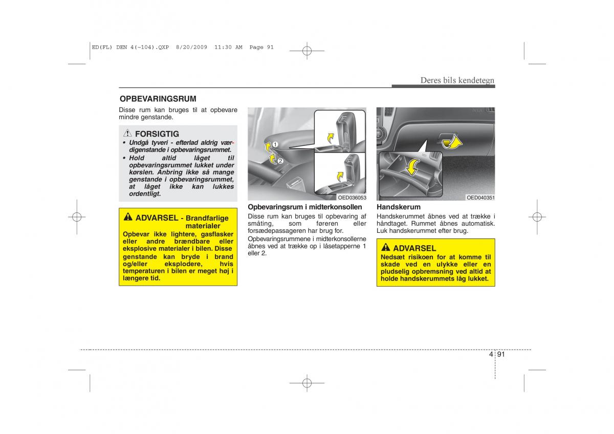 KIA Ceed I 1 Bilens instruktionsbog / page 162