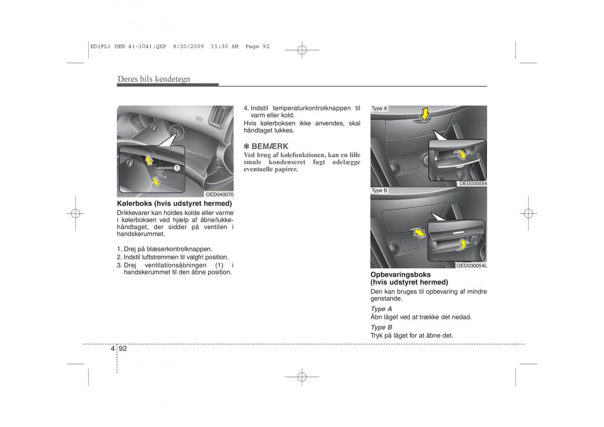 KIA Ceed I 1 Bilens instruktionsbog / page 163