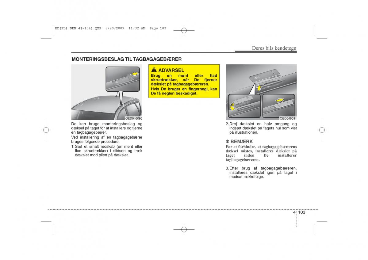 KIA Ceed I 1 Bilens instruktionsbog / page 174