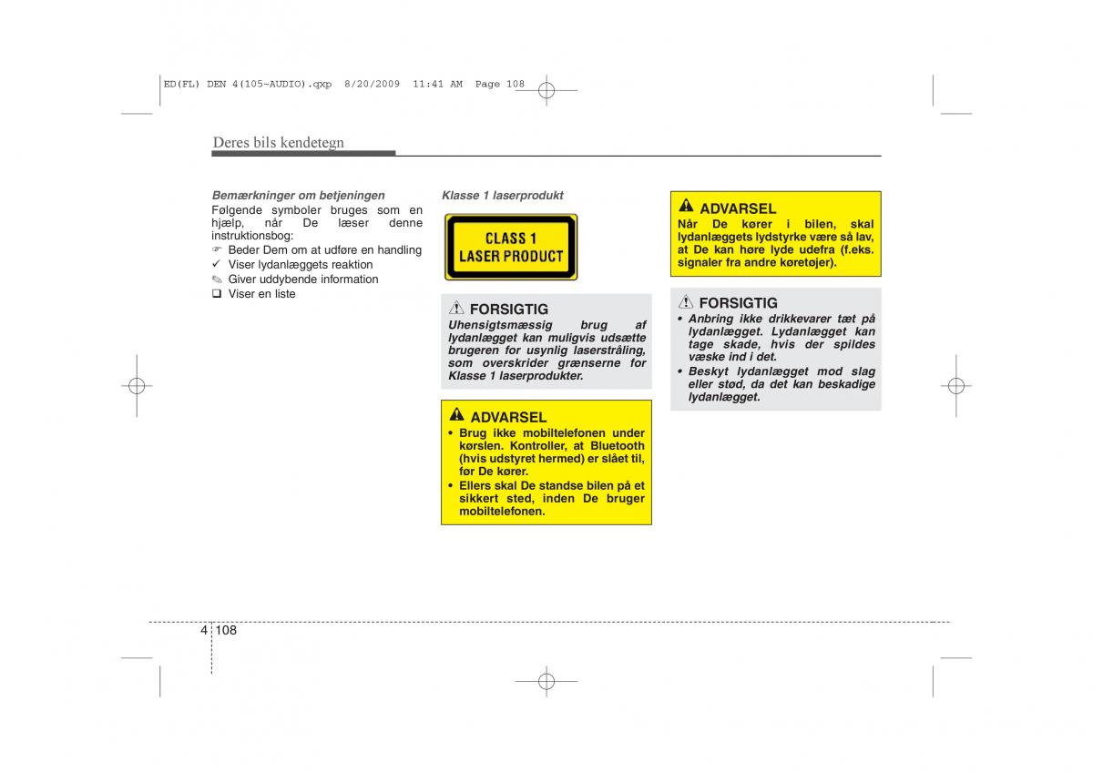 KIA Ceed I 1 Bilens instruktionsbog / page 179