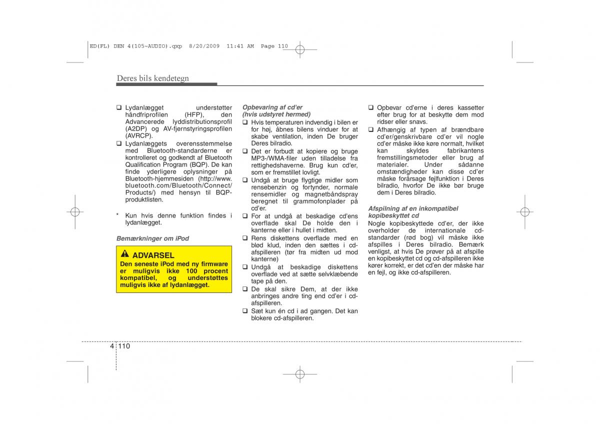 KIA Ceed I 1 Bilens instruktionsbog / page 181