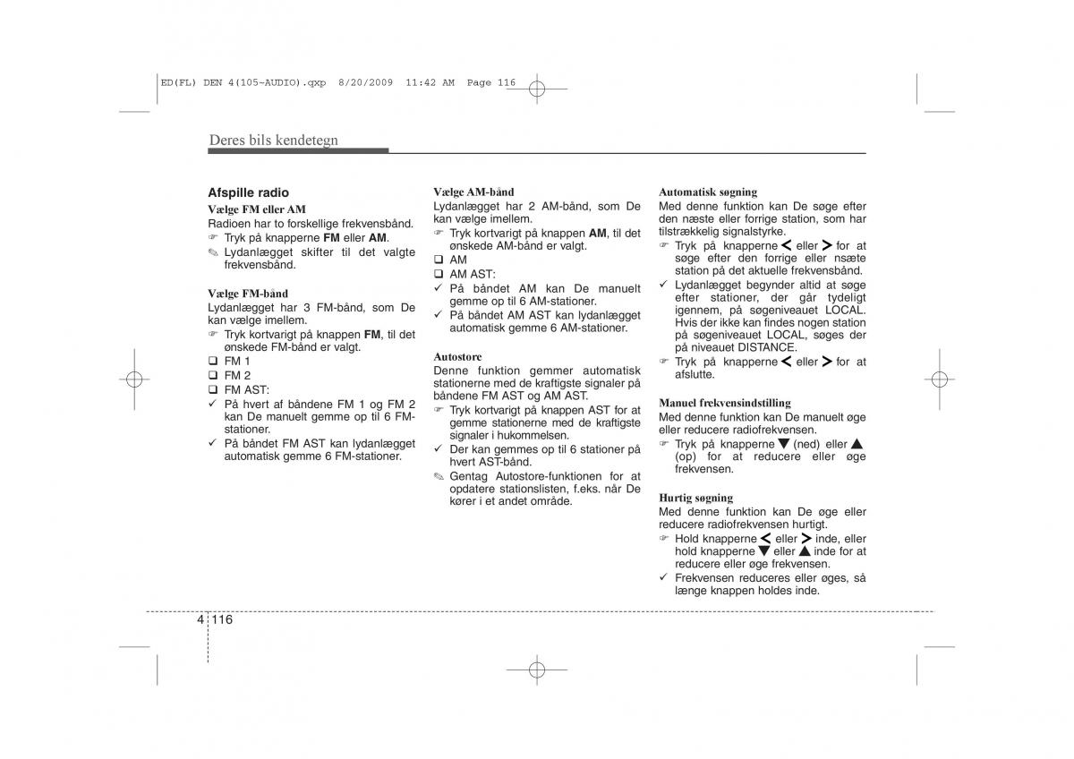 KIA Ceed I 1 Bilens instruktionsbog / page 187