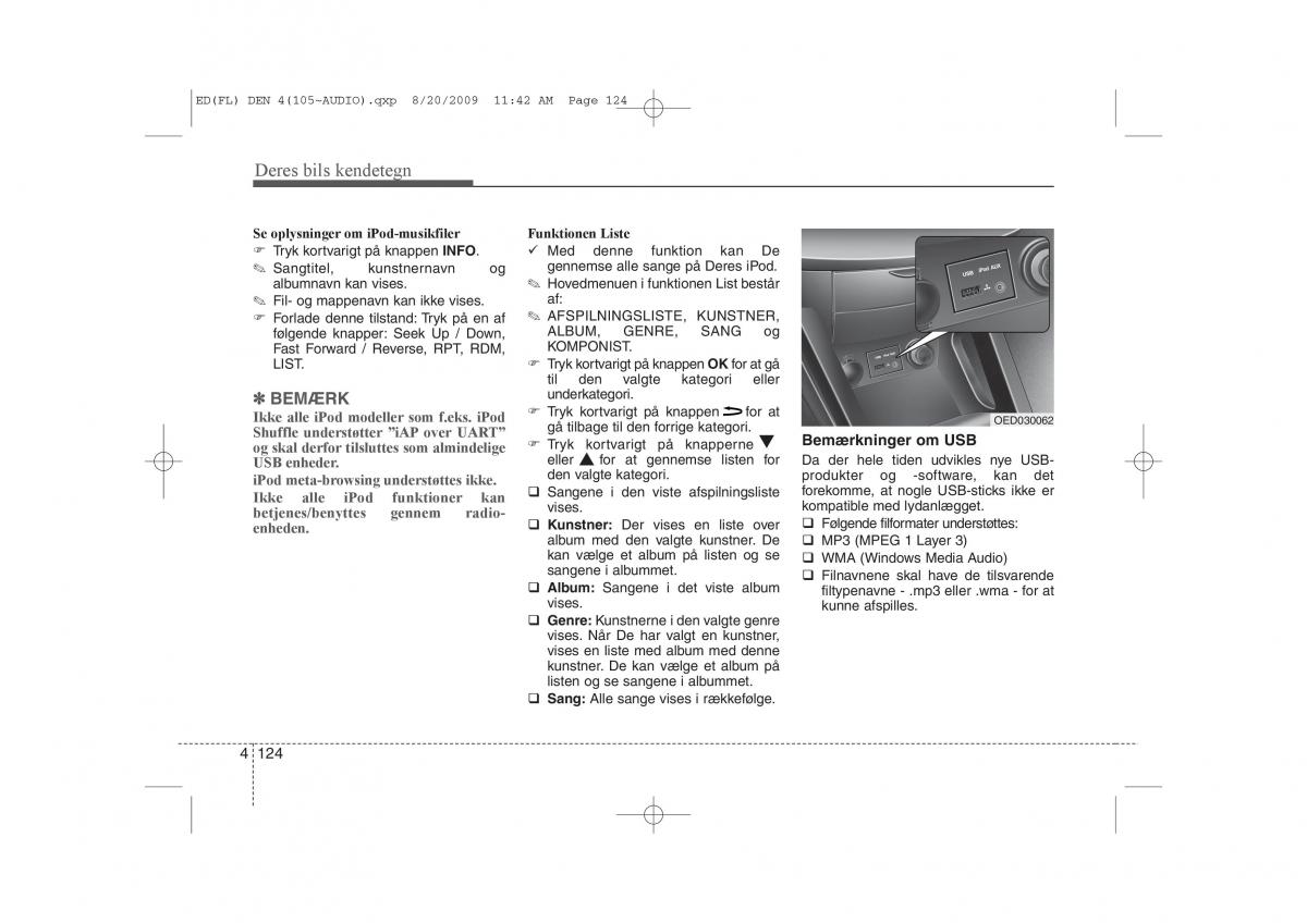 KIA Ceed I 1 Bilens instruktionsbog / page 195