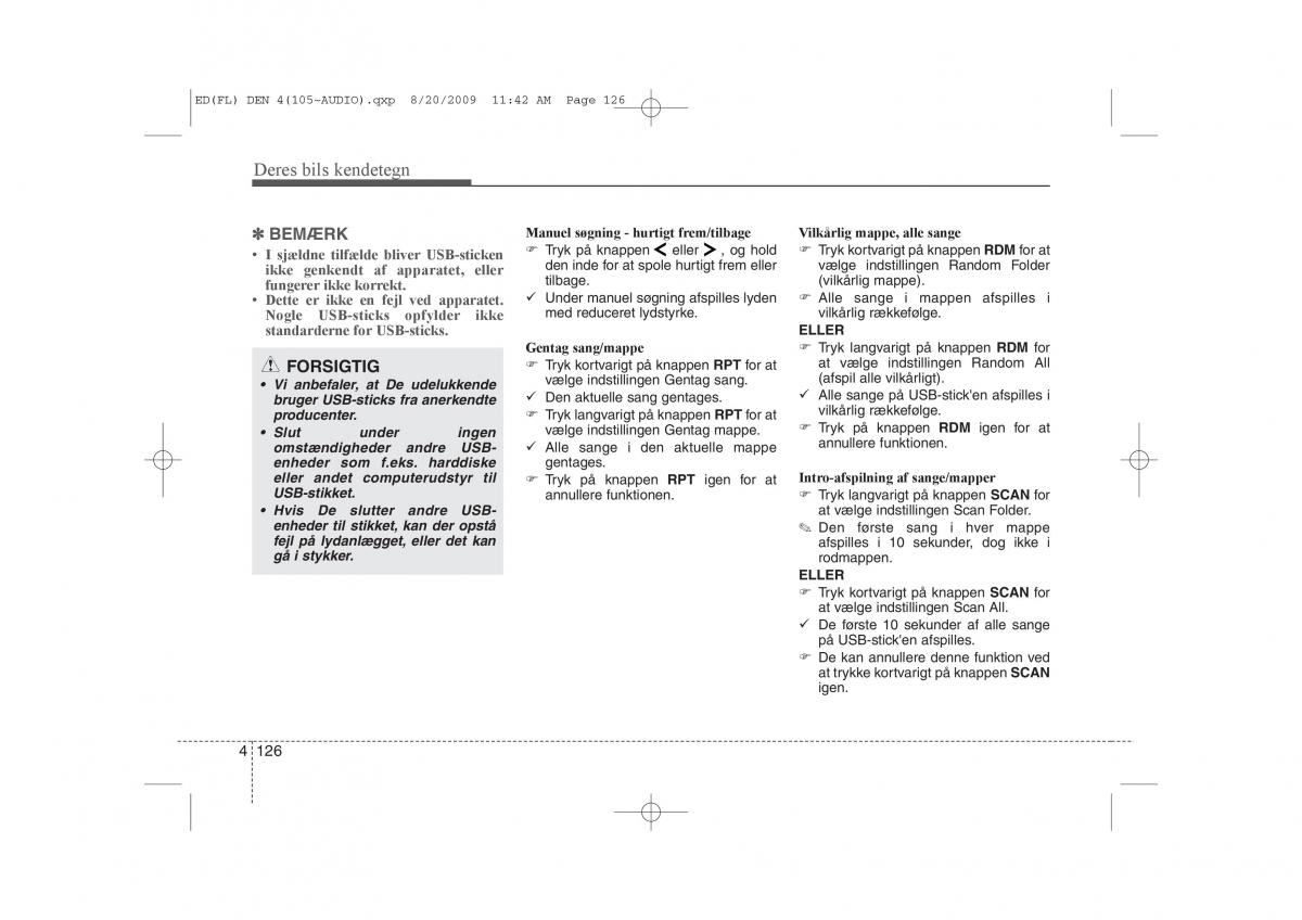 KIA Ceed I 1 Bilens instruktionsbog / page 197