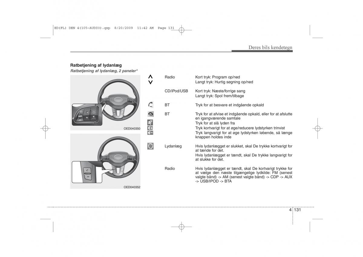 KIA Ceed I 1 Bilens instruktionsbog / page 202