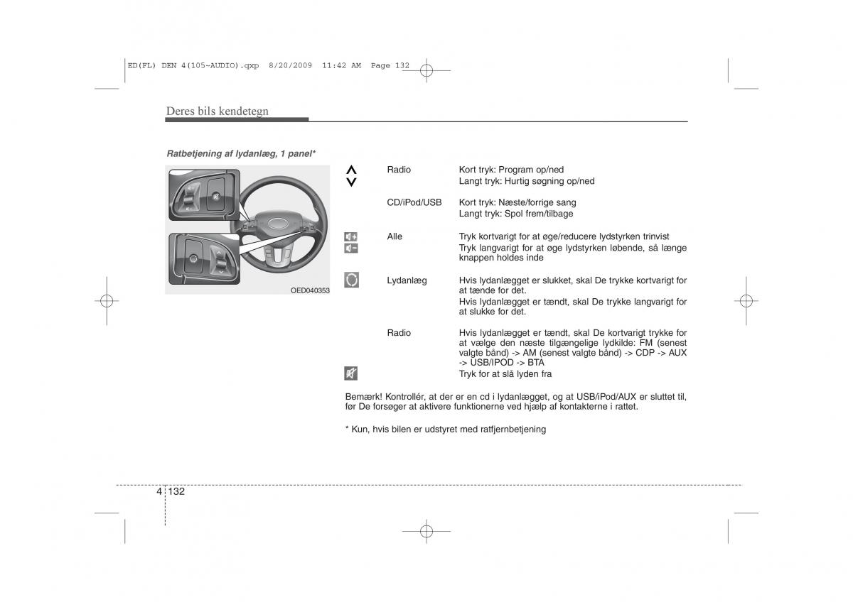 KIA Ceed I 1 Bilens instruktionsbog / page 203