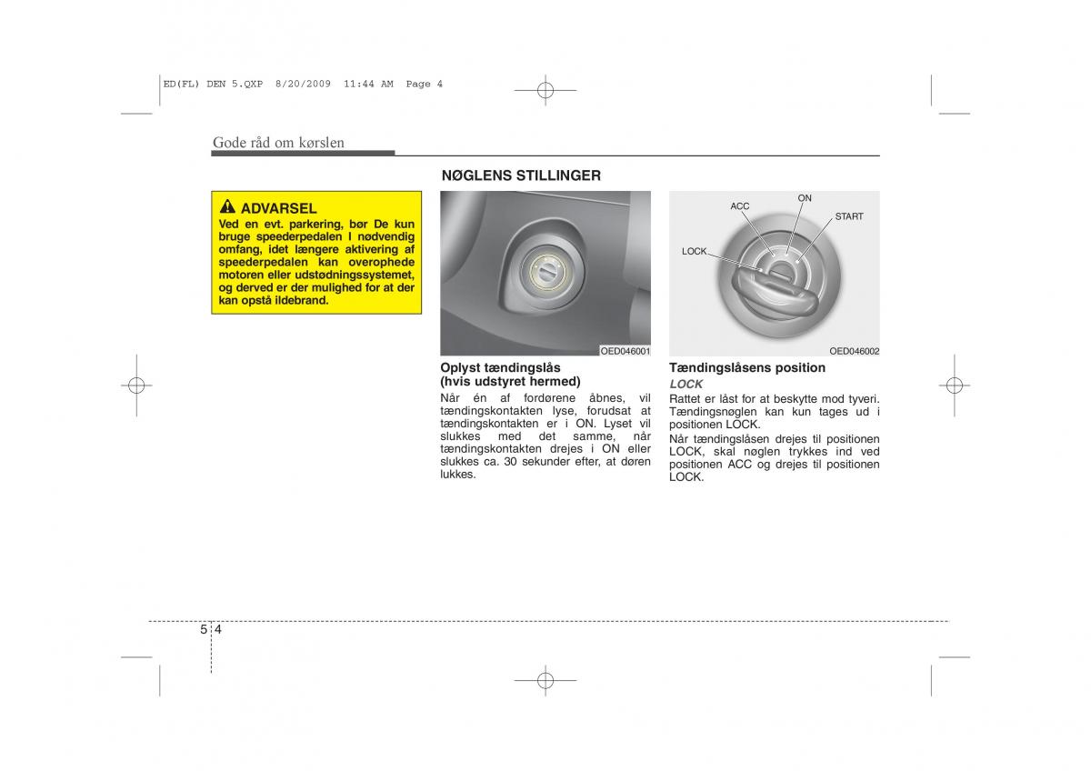 KIA Ceed I 1 Bilens instruktionsbog / page 213