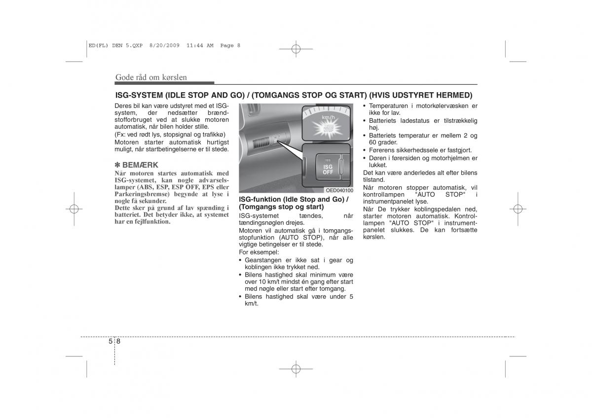 KIA Ceed I 1 Bilens instruktionsbog / page 217