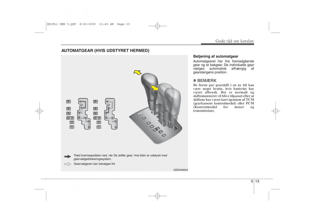 KIA Ceed I 1 Bilens instruktionsbog / page 222