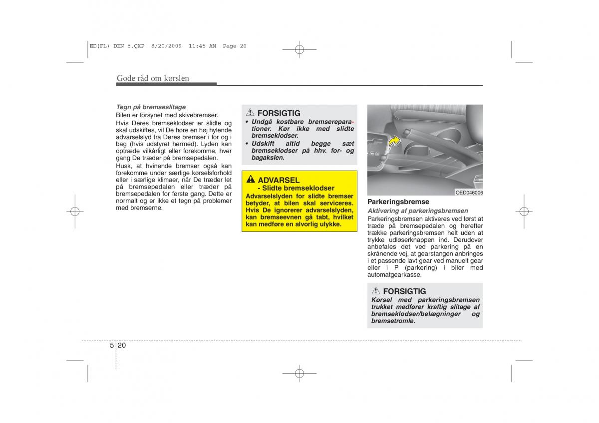 KIA Ceed I 1 Bilens instruktionsbog / page 229