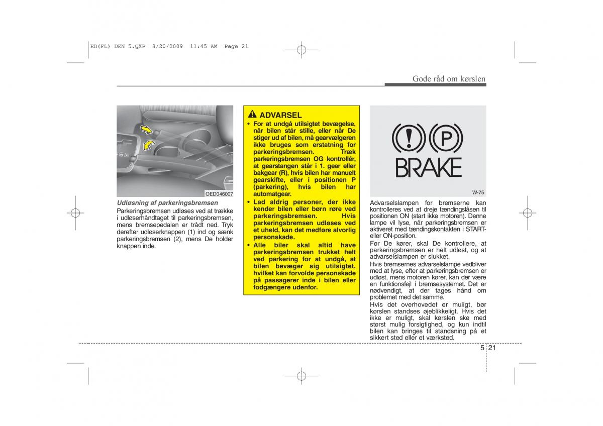 KIA Ceed I 1 Bilens instruktionsbog / page 230