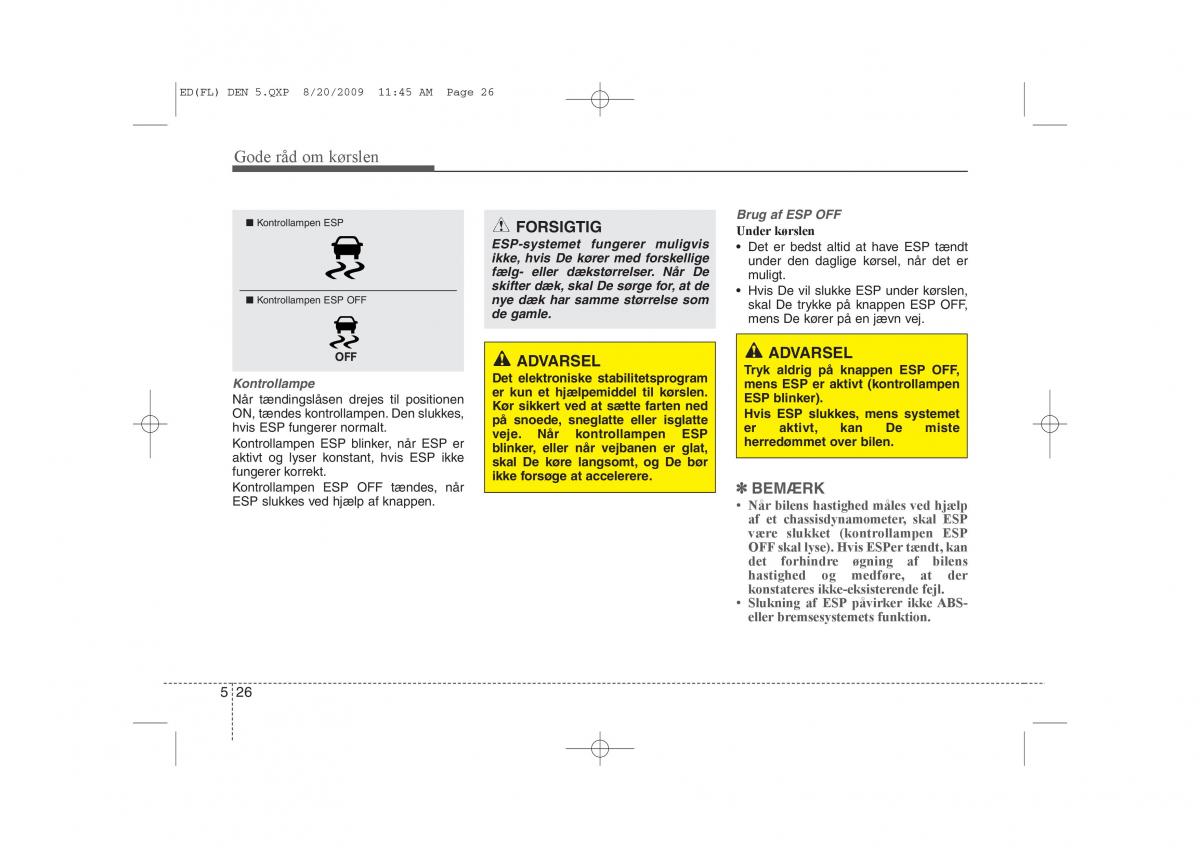 KIA Ceed I 1 Bilens instruktionsbog / page 235