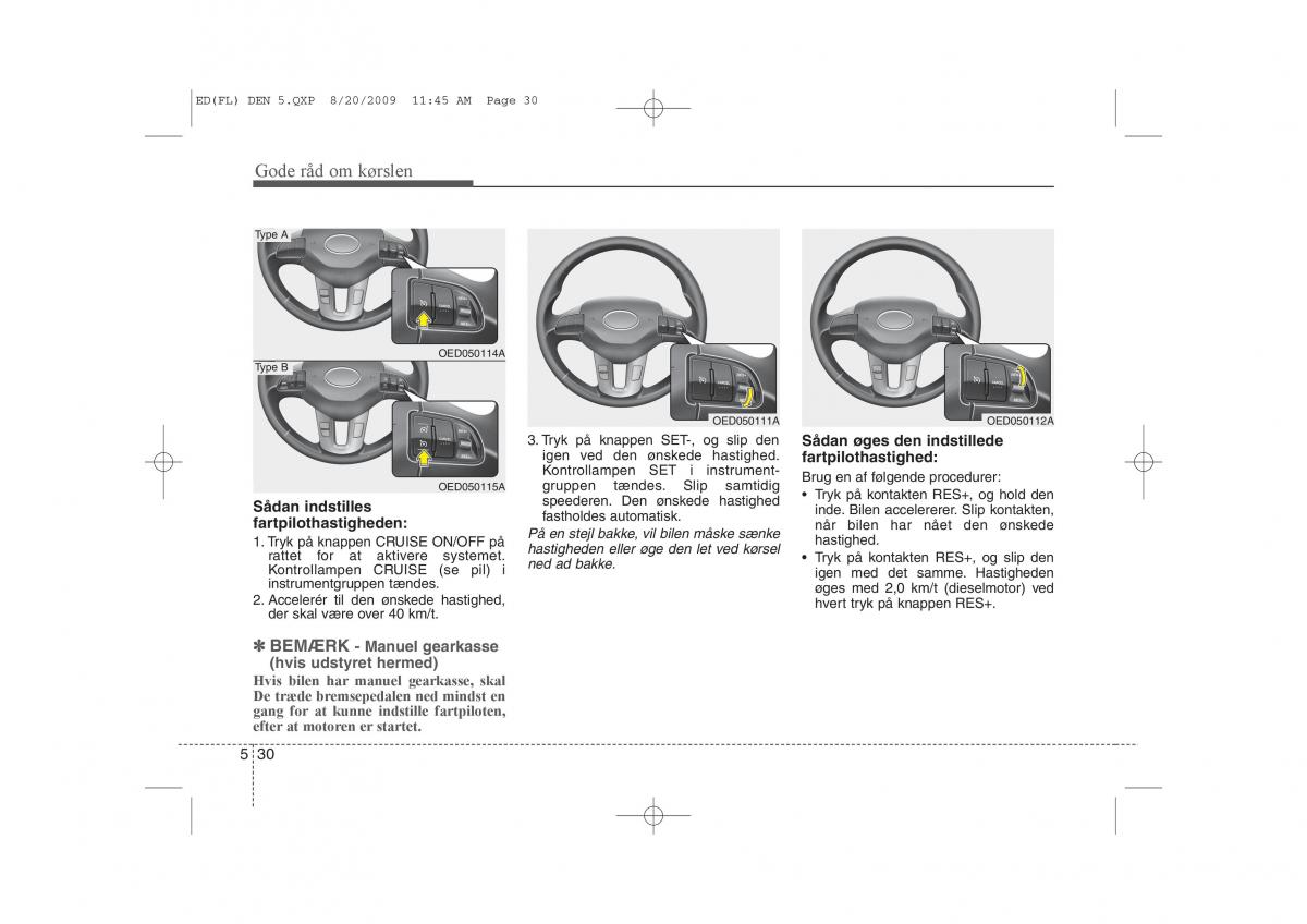 KIA Ceed I 1 Bilens instruktionsbog / page 239