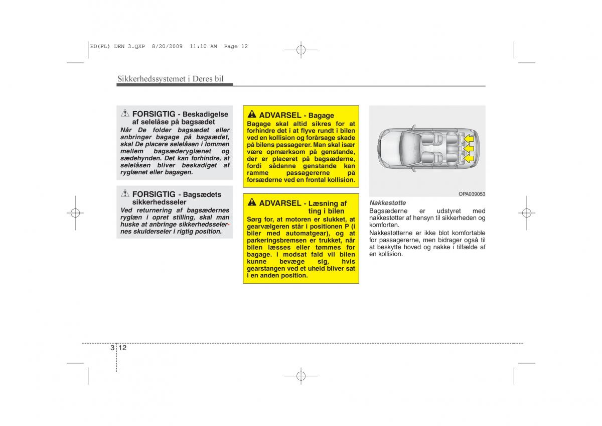 KIA Ceed I 1 Bilens instruktionsbog / page 25